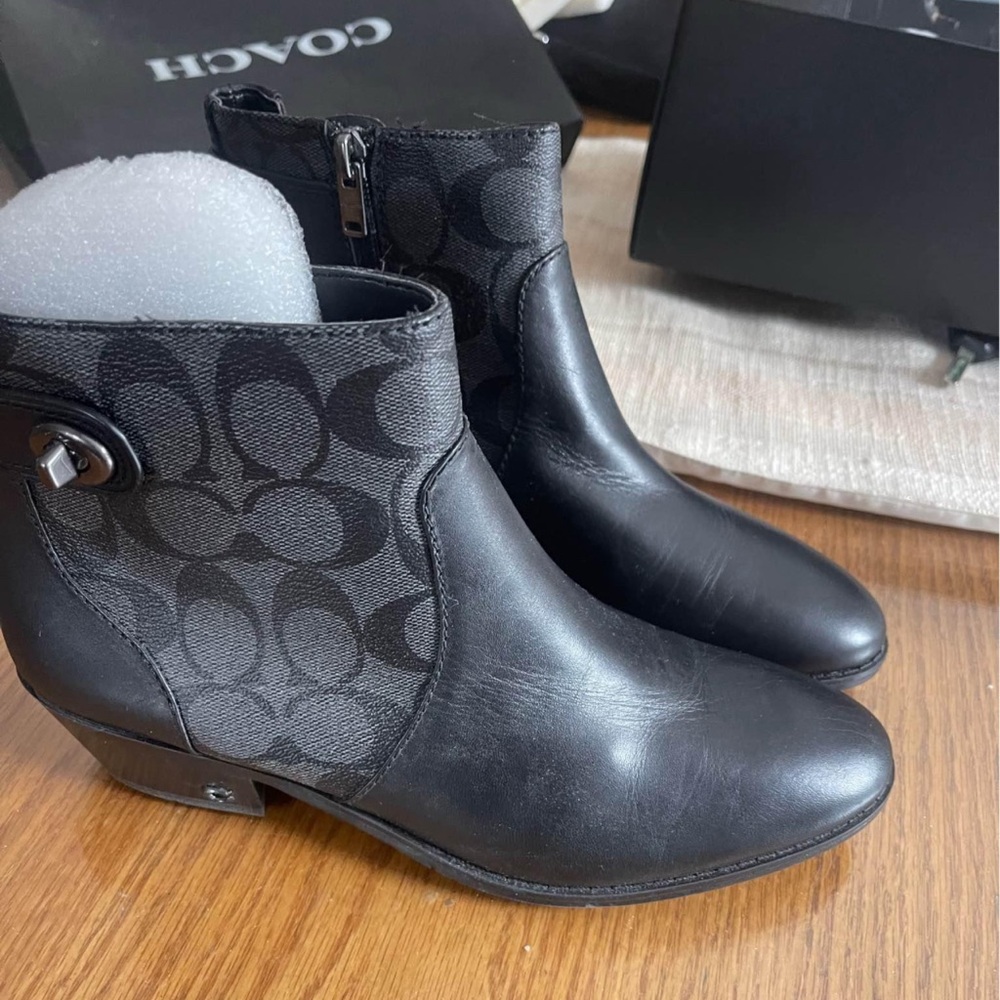 Coach Women's Black Ankle Boots
